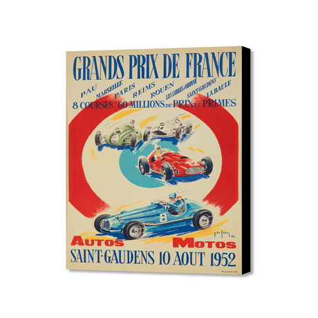Grand Prix Aout 1952 (16"W x 20"H x 1.5"D)