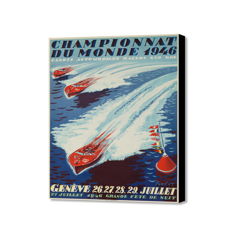 Championnat Du Monde 1946 (16"W x 20"H x 1.5"D)