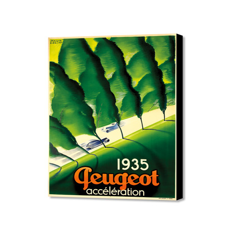 1935 Geugeot (16"W x 20"H x 1.5"D)