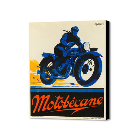 Motobecane (16"W x 20"H x 1.5"D)