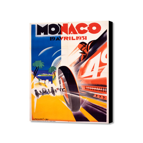 Monaco Avril 1934 (16"W x 20"H x 1.5"D)