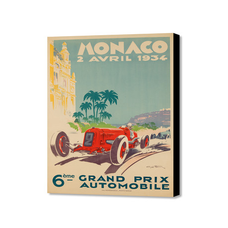 Monaco 2 Avril 1934 (16"W x 20"H x 1.5"D)
