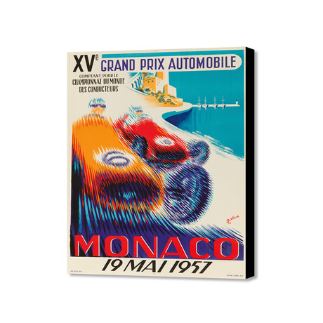 Monaco 19 Mai 1957 (16"W x 20"H x 1.5"D)