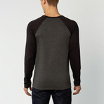 Baseball Tee // Black + Charcoal (L)