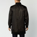 Long Flight Jacket  // Black (L)