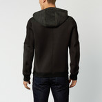 Contrast Sleeve Hoodie // Black (S)