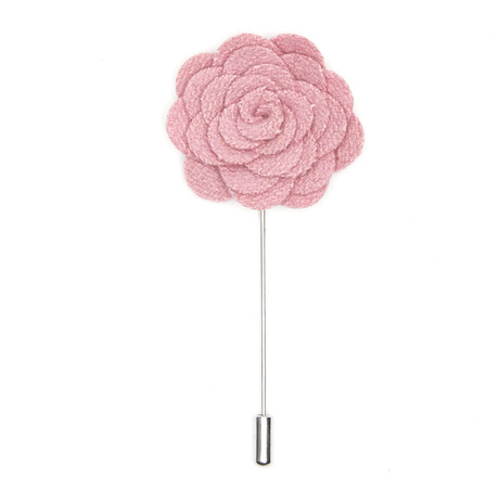 Flower Lapel Pin // Pink