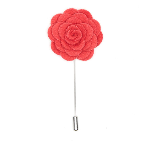 Rose Lapel Pin // Red