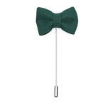 Bow Lapel Pin // Mountain Green