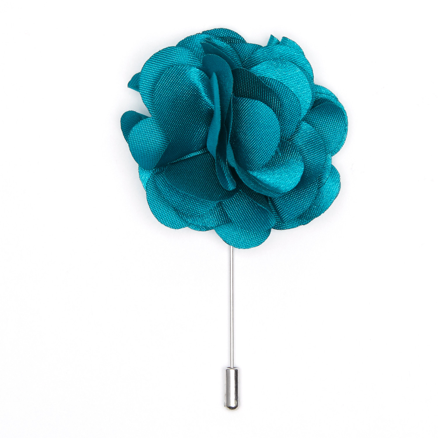 Flower Lapel Pin // Teal - Bold Lapel Pins - Touch of Modern