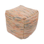 Wool + Cotton Pouf // Multi