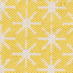 Flatweave Tribal Pattern Cotton Area Rug // Yellow + Ivory (5' x 8')