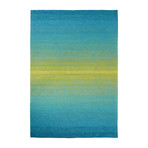 Abstract Pattern Area Rug // Blue + Green (7.6' x 9.6')