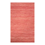 Flatweave Solid Pattern Area Rug // Red (4' x 6')