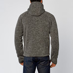 Fleece Bonded Hooded Jacket // Granite Heather (S)