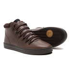 Grant High Top // Umber Leather Black (US: 9)