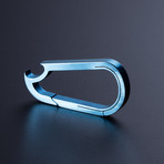 Titanium Carabiner // Bottle Opener // Blue