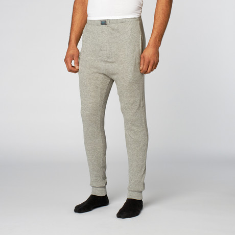 Thermal Tapered Fit Jogger // Light Heather Grey (S)