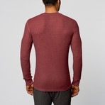 Long Sleeve Themal Top // Burgundy (M)