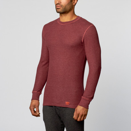 Long Sleeve Themal Top // Burgundy (S)