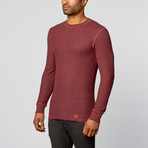 Long Sleeve Themal Top // Burgundy (M)