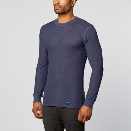 Long Sleeve Themal Top // Navy Heather (S)