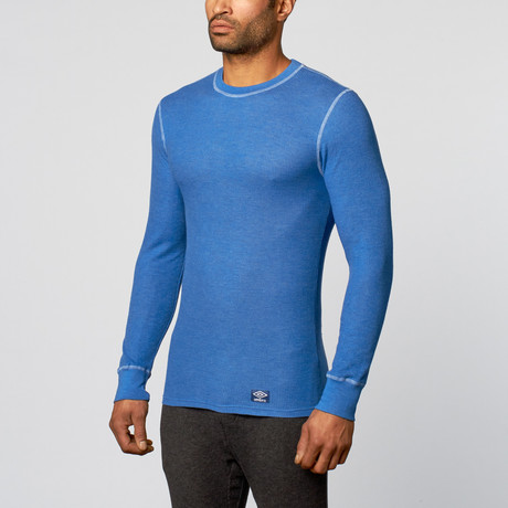 Long Sleeve Themal Top // Blue (S)