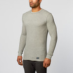 Long Sleeve Themal Top // Light Heather Grey (M)