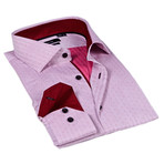Classic Button-Up Shirt //Red Pattern (XL)