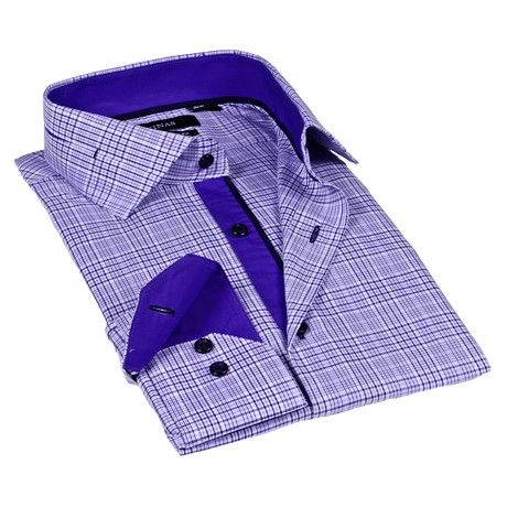 Classic Plaid Shirt // Lavender (S)