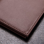 Minimalist Wallet // Brown (Embossed Logo)