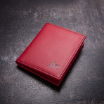 Minimalist Wallet // Red (Embossed Logo)