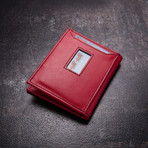 Minimalist Wallet // Red (Embossed Logo)