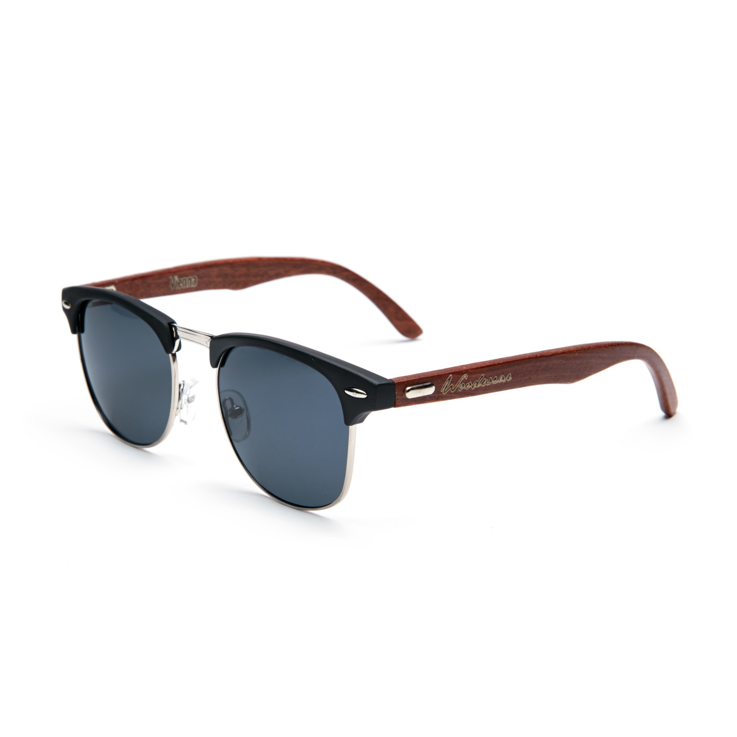 Vienna // Black Woodwear Sunglasses Touch of Modern