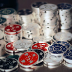 Silver Plated Poker Chip Set // 300 Count