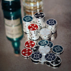 Silver Plated Poker Chip Set // 300 Count