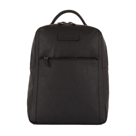 Leather Backpack (Black)