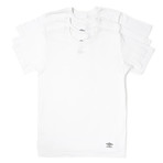 Crew Neck Tees // White // Pack of 3 (L)