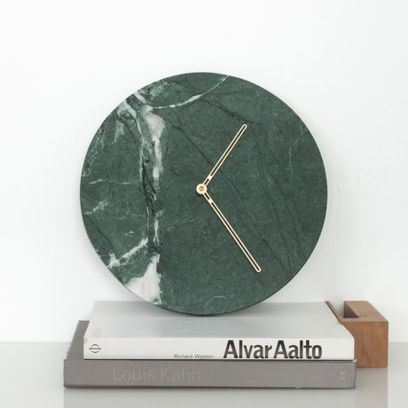 Marble Wall Clock // Verde Midas