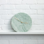 Marble Wall Clock // Ming Green