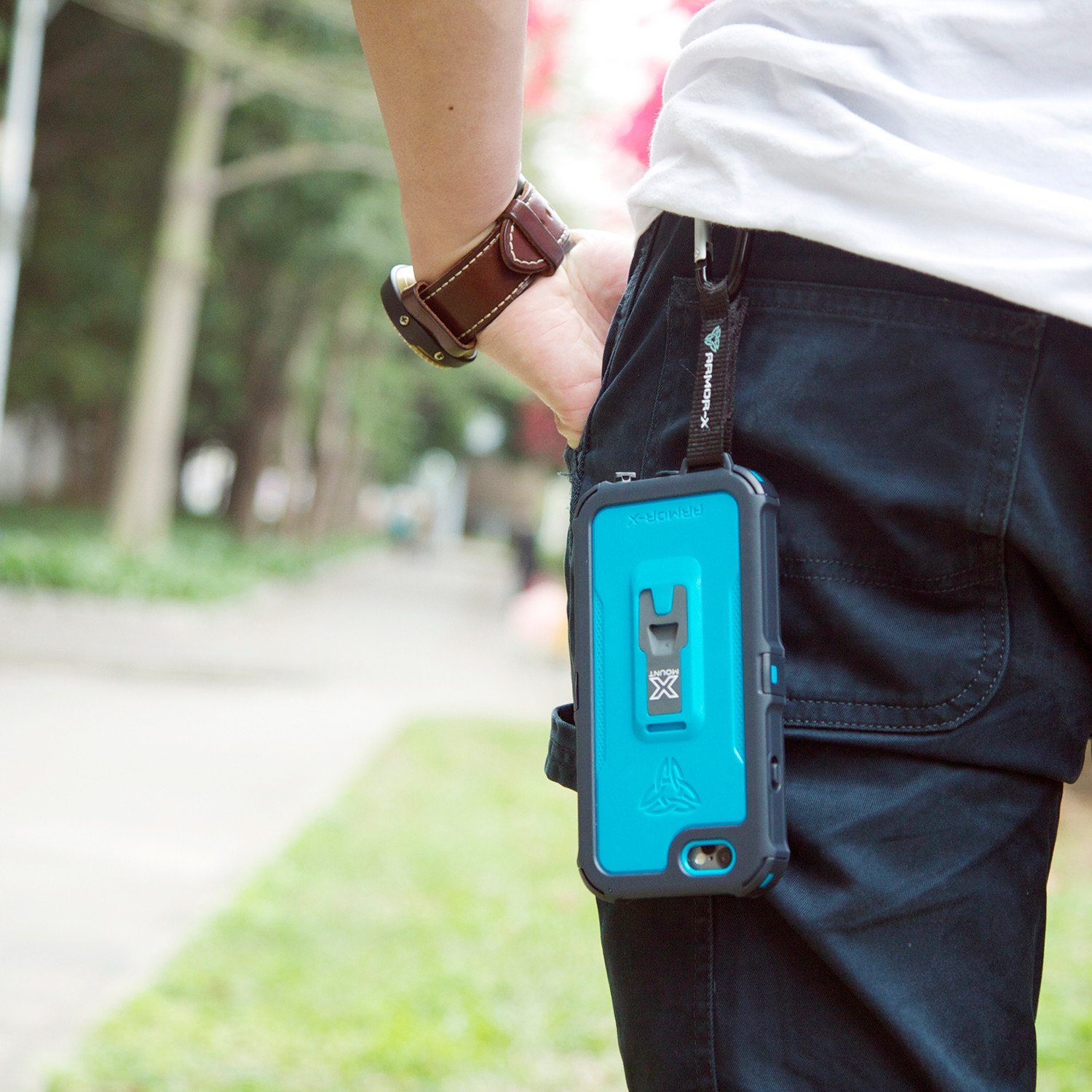 Waterproof Case + Carabiner // Dynamic Blue (iPhone 6) ARMORX