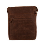 Leather Flap Bag (Black)