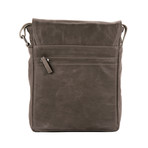 Leather Flap Bag (Black)