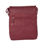 Leather Flap Bag (Black)