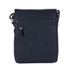 Leather Flap Bag (Black)