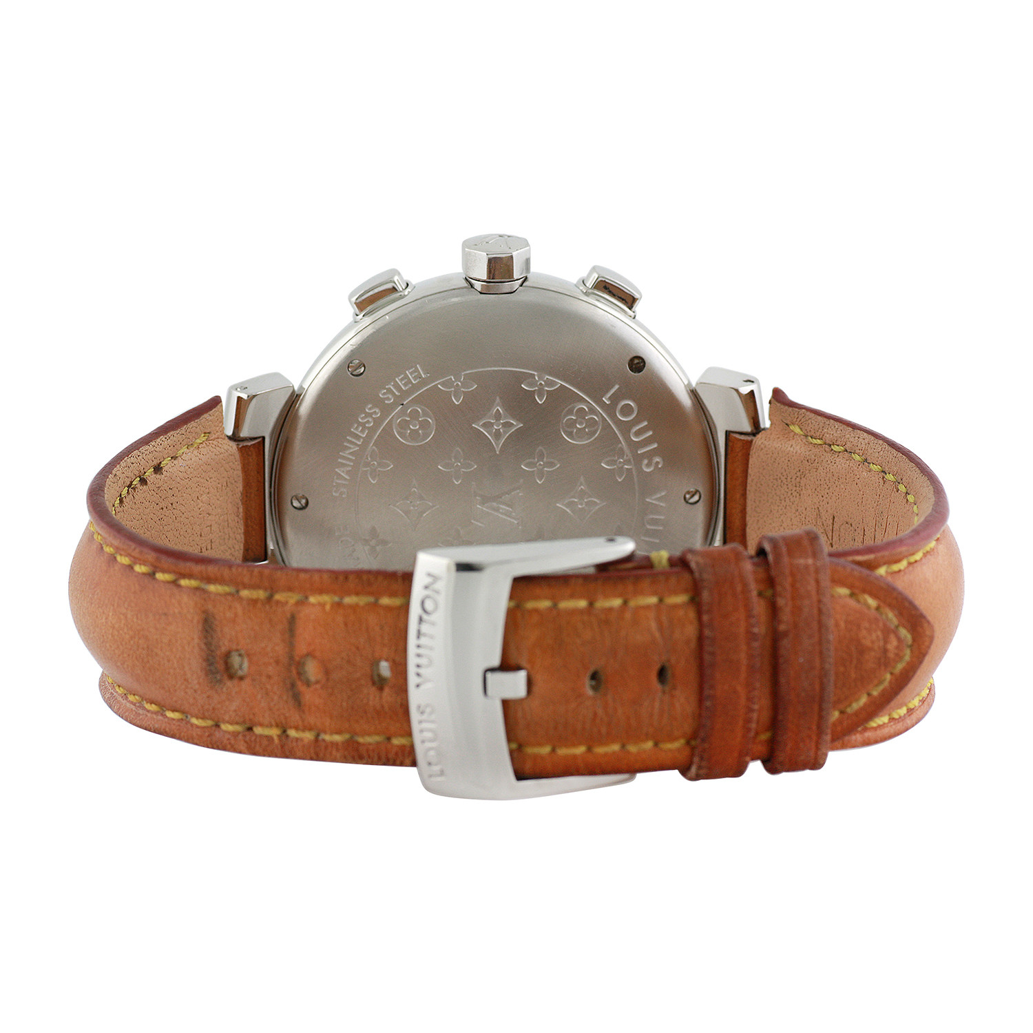 Louis Vuitton Tambour Chronograph Automatic // 1121 // 808-10001 // c.2000&#39;s // Pre-Owned ...
