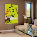 Girl Drink 1 Print on Wrapped Canvas (12"H x 8"W x 1.5"D)