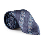 Silk Tie // Blue Medusa Stripe