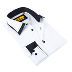 Dress Shirt // White + Grey + Black (2XL)
