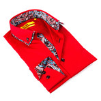 Paisley Dress Shirt // Red (M)